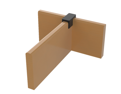 SANTOSOM ACCESSORY Clamp plastico para divisórias Madeira (3mm)