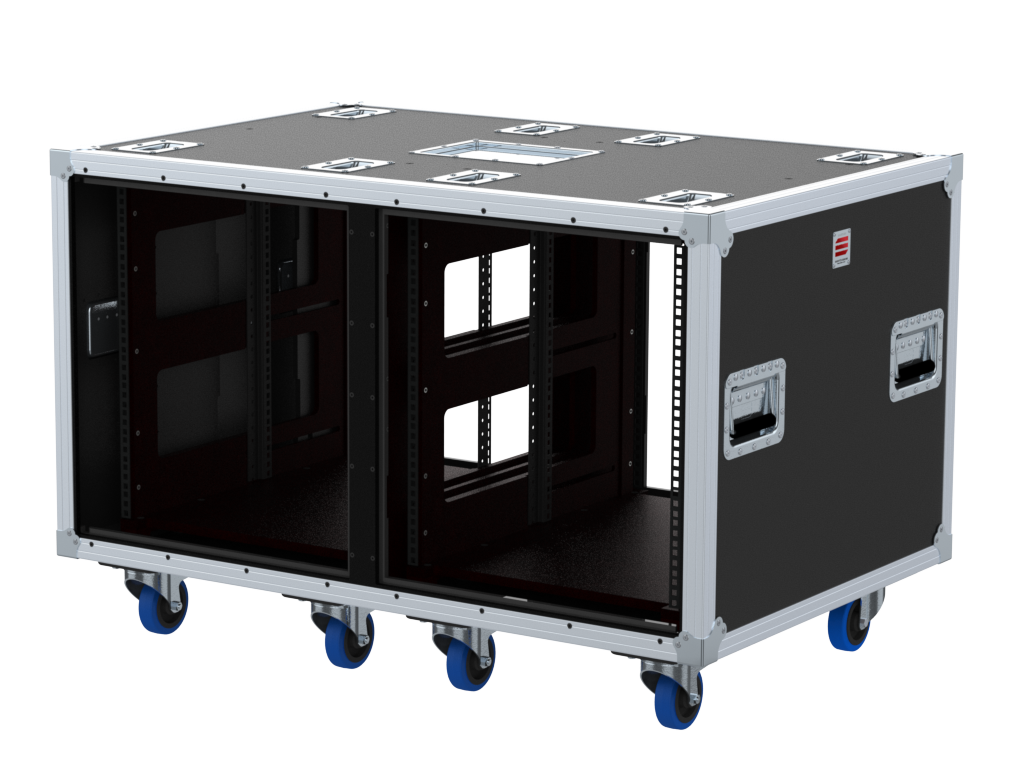 Santosom Rack Double Side Sliding-Rack ASDD2, 12+12U 660, Label