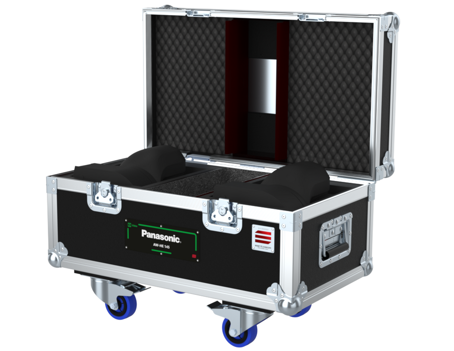 Santosom Broadcast Flight case, 2x Panasonic AW-HE 145