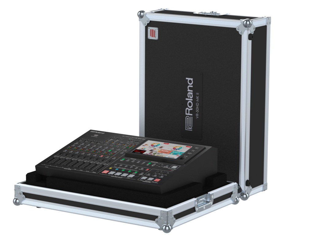 Santosom Video Controller Flight case, AV Mixer Roland VR-50HD MKII