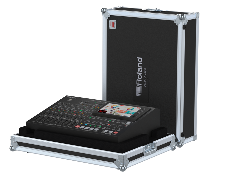 Santosom Video Controller Flight case, AV Mixer Roland VR-50HD MKII
