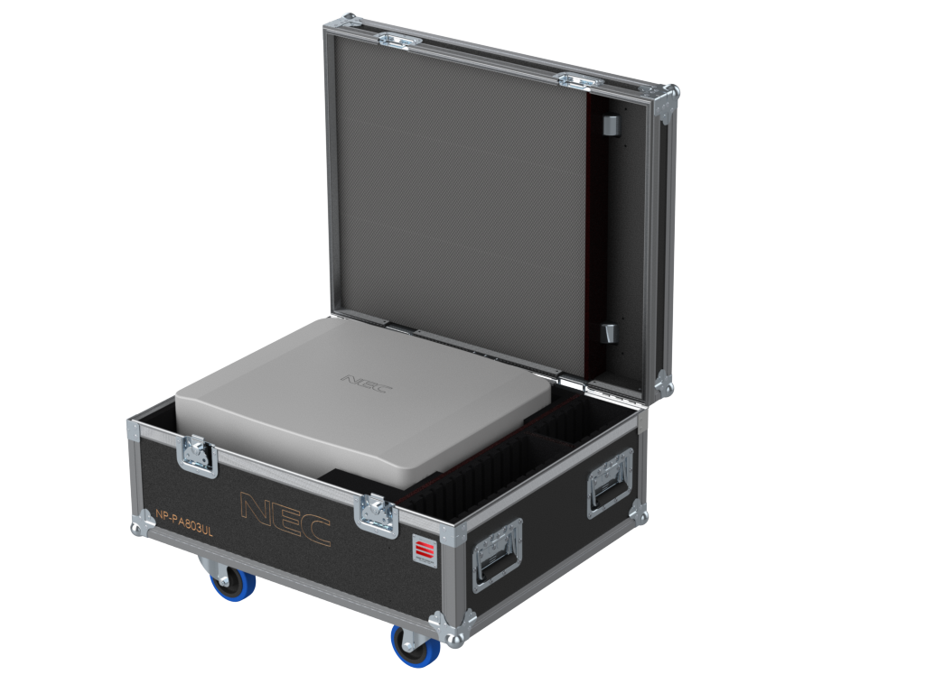 Santosom Video Projector Flight case PRO, NEC NP-PA803UL + accessories