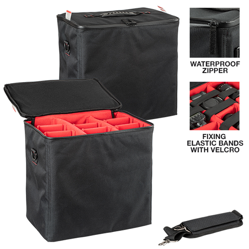 EXPLORER ACCESSORY Padded Bag With Adjustable Dividers Case 7641