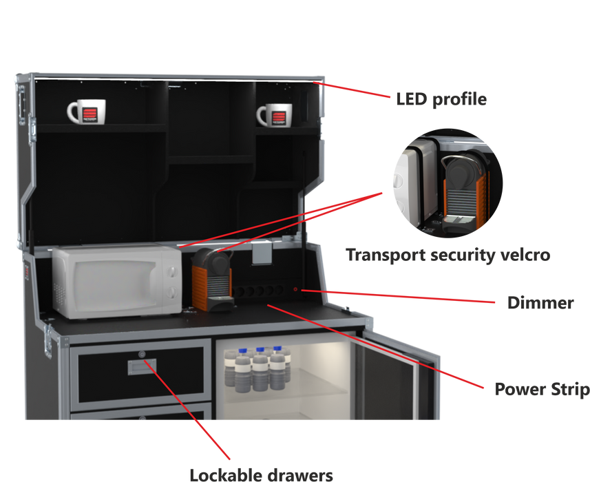 Santosom Event case Kitchen 120 Flight Case 124, Event Kitchen Case