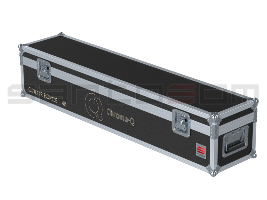 Santosom Blind Flight case, Chroma-Q Color Force II 48