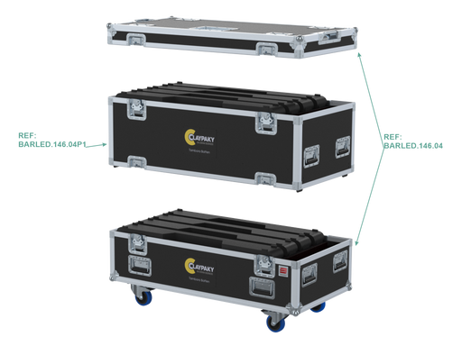 SANTOSOM Blind FC PRO-Extention, 4x Clay Paky Tambora Batten