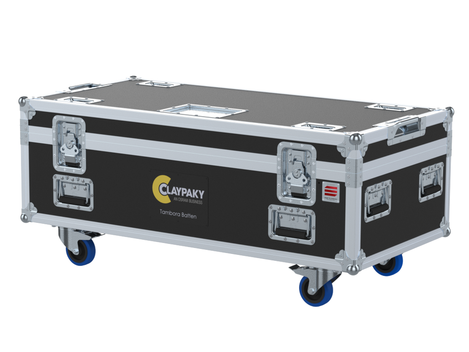 Santosom Blind Flight case PRO, 4x Clay Paky Tambora Batten