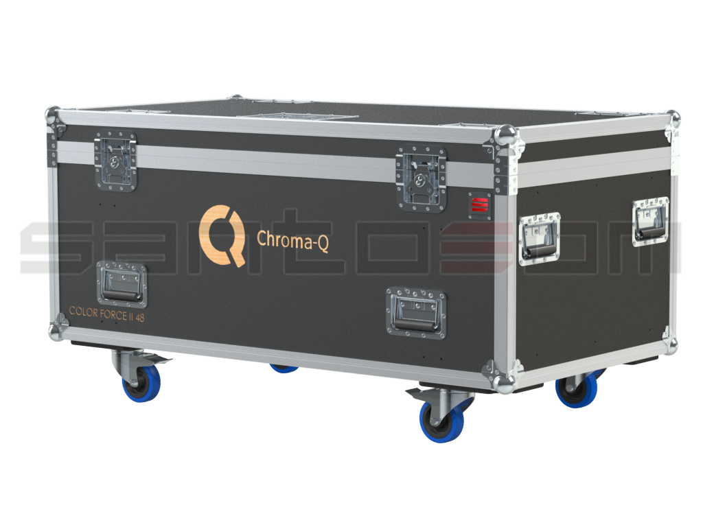 Santosom Blind Flight Case Pro, 6x Chroma-Q Color Force II 48