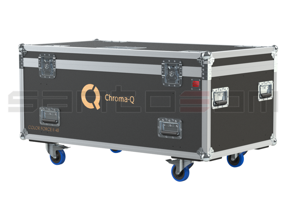 Santosom Blind Flight Case Pro, 6x Chroma-Q Color Force II 48