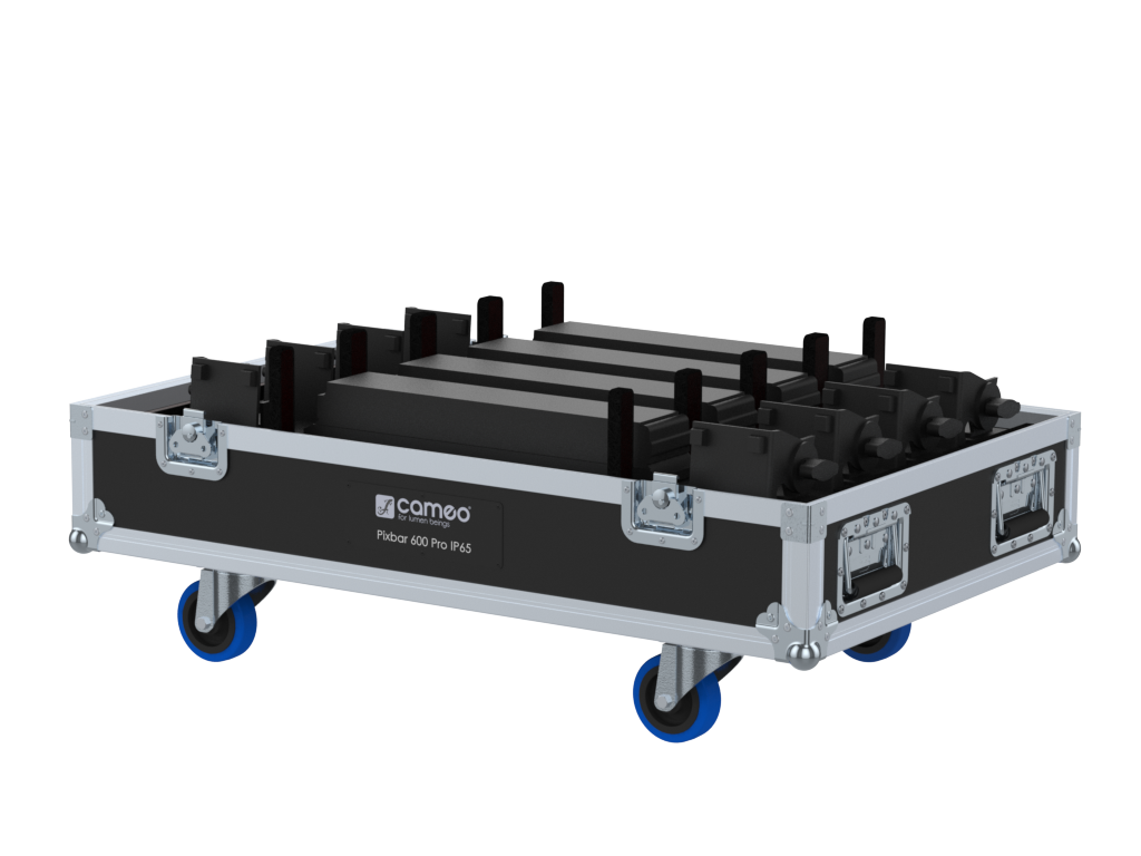 Santosom Blind Flight case PRO-1S, 4x Cameo Pixbar 600 PRO Pro IP65