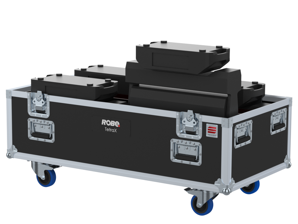 Santosom Blind Flight case PRO-3M, 4x Robe TetraX