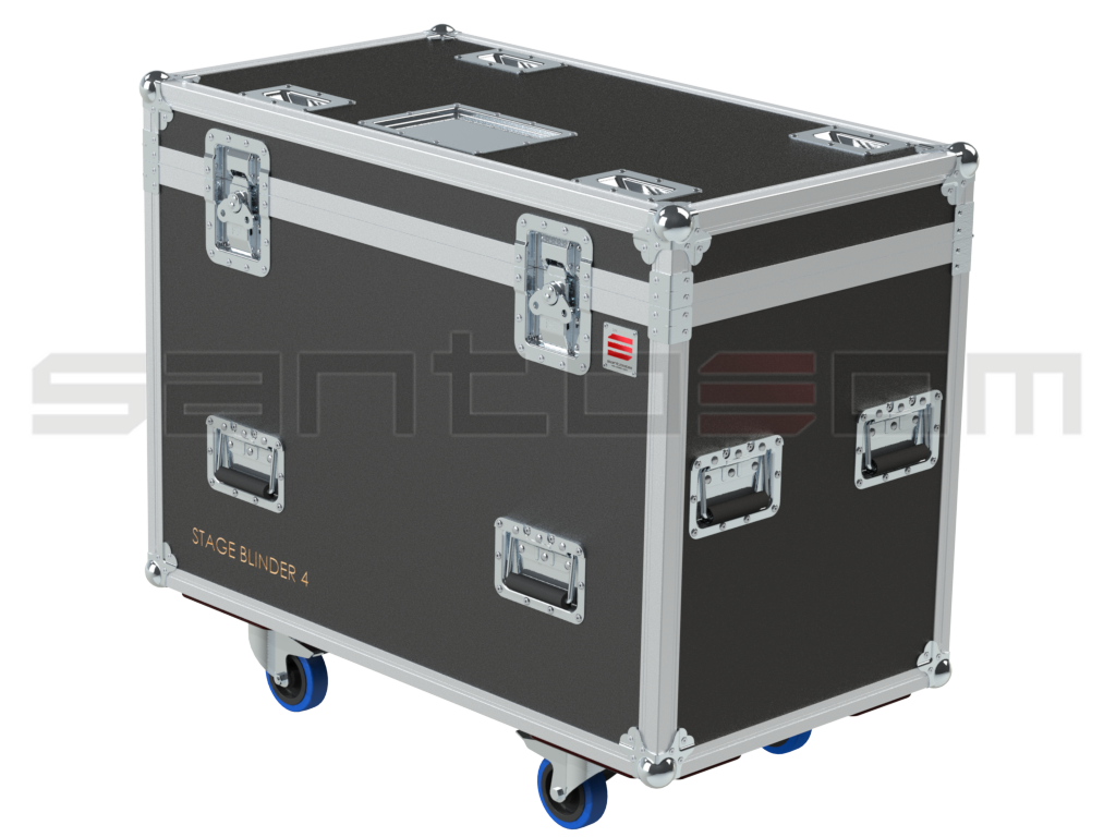 Santosom Blinder Flight Case PRO, 6x Showtec Stage Blinder 4
