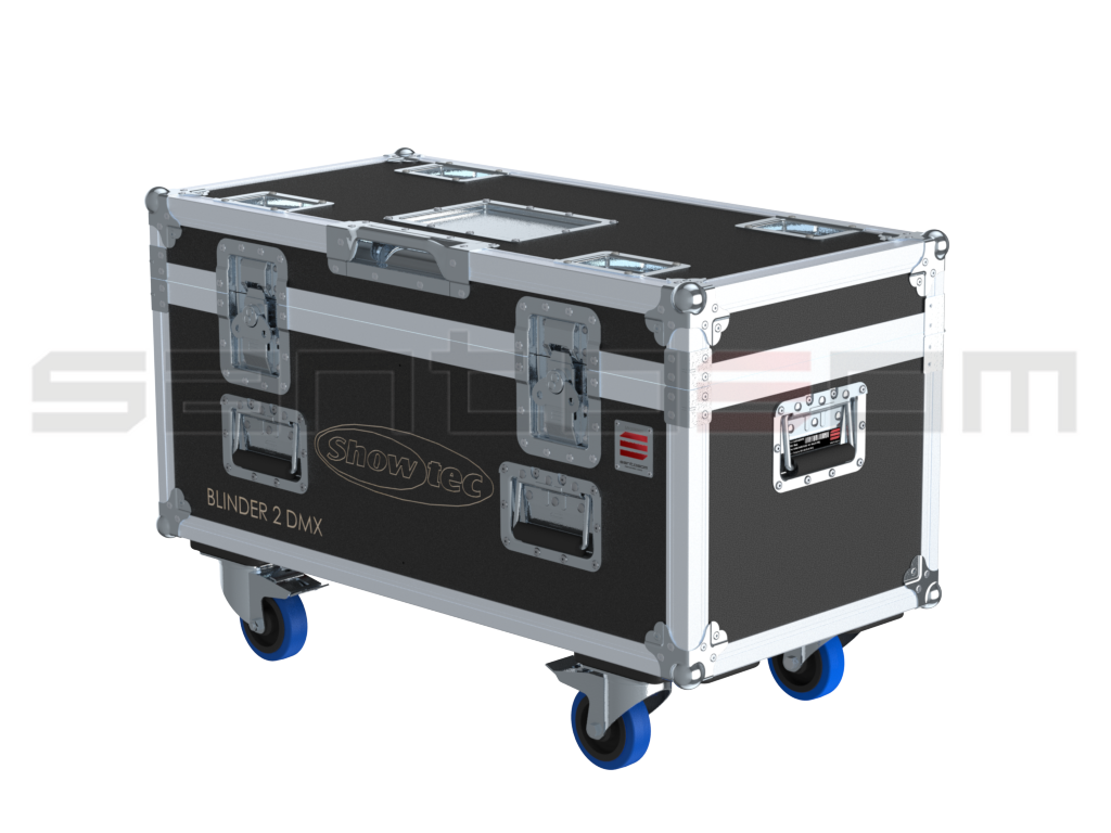 Santosom Blinder Flight case PRO, 4x Showtec Blinder 2 DMX