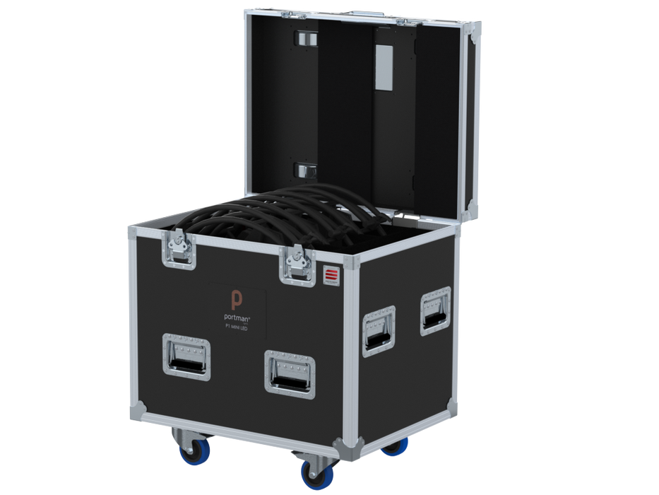 Santosom Projector Flight case PRO, 3x Portman P1 Mini Led