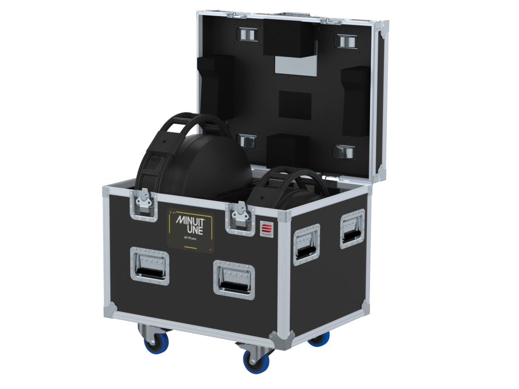 Santosom Projector Flight case PRO, 2x Minuit Une IVL Photon