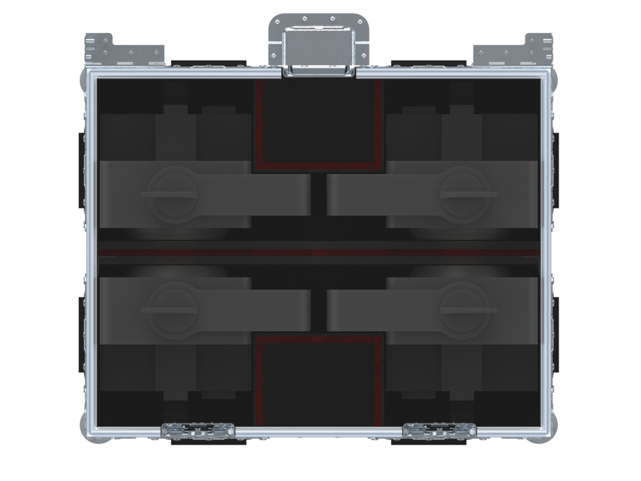 Santosom Blinder Flight case PRO, 4x Chauvet Strike Array 2