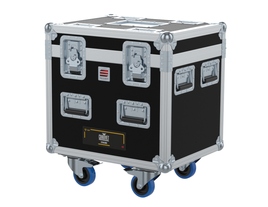 Santosom Blinder Flight case PRO, 4x Chauvet Strike Array 2