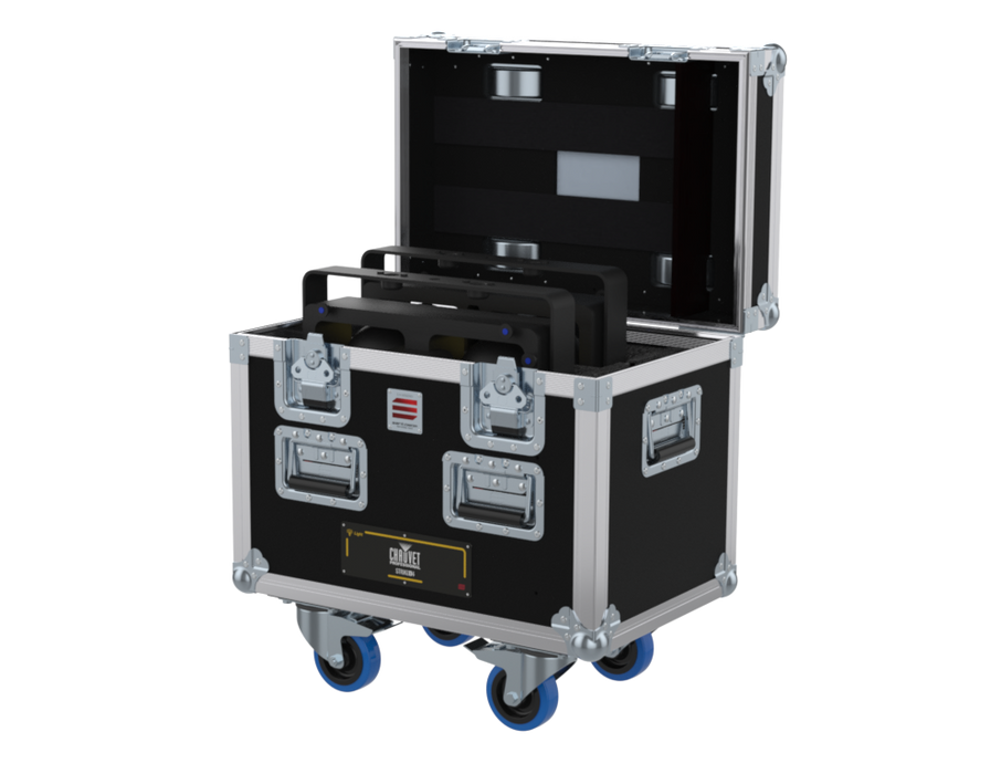 SANTOSOM Flight case PRO, 2x Chauvet Strike Array 4