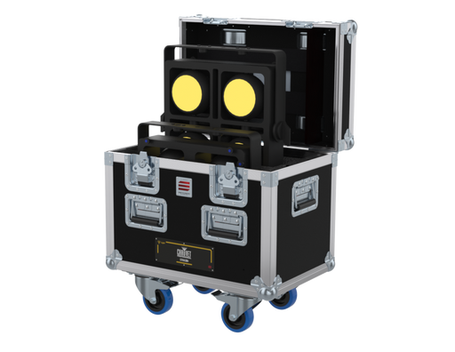 SANTOSOM Flight case PRO, 2x Chauvet Strike Array 4