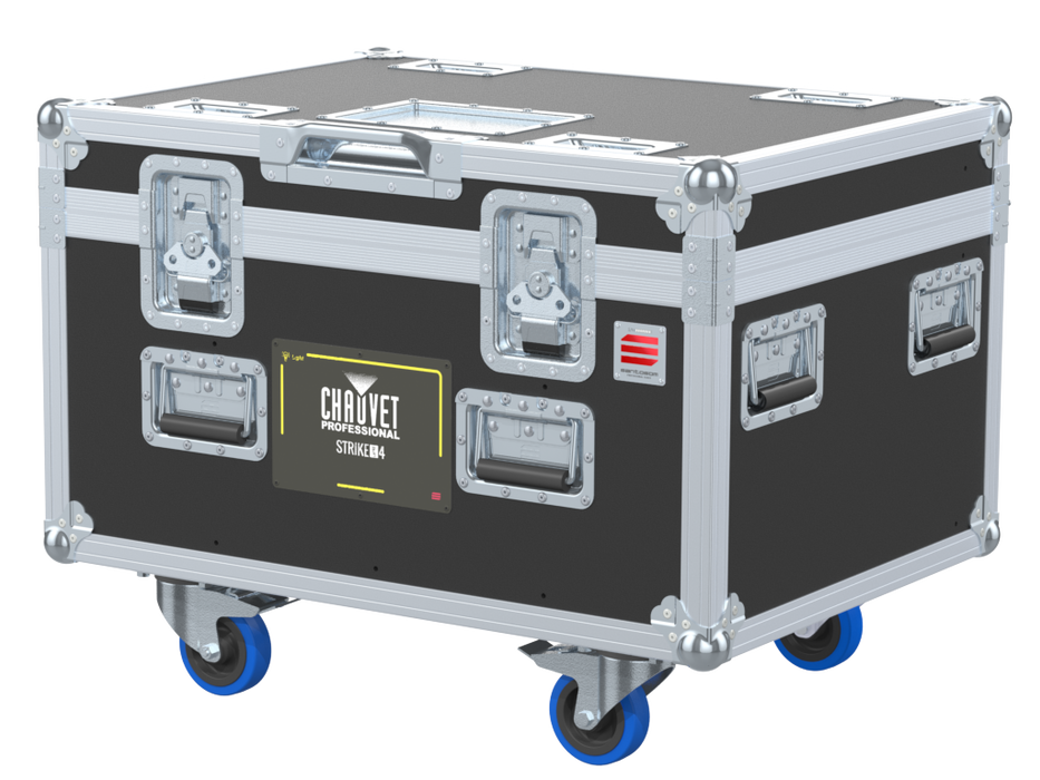 Santosom Blinder Flight case PRO, 4x Chauvet Strike Array 4