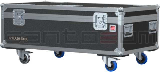 Santosom Blinder Flight case PRO, 12x DTS Flash 2000L