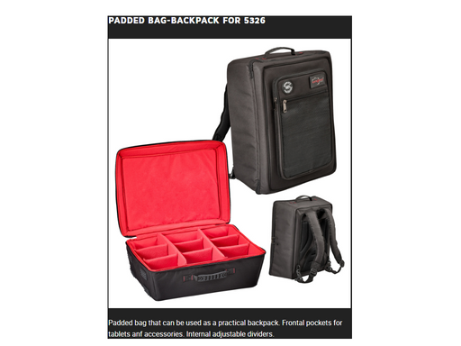 PLASTIC CASES ACCESSORY Padded Bag-Backpack 530x430x250