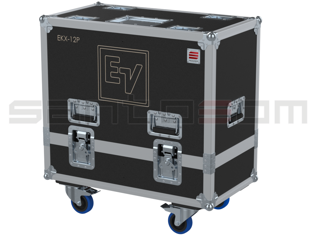 SANTOSOM Cabinet Flight case PRO, 2x Electro-Voice EKX-12P