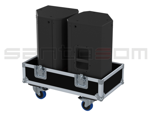 SANTOSOM Cabinet Flight case PRO, 2x Electro-Voice EKX-12P