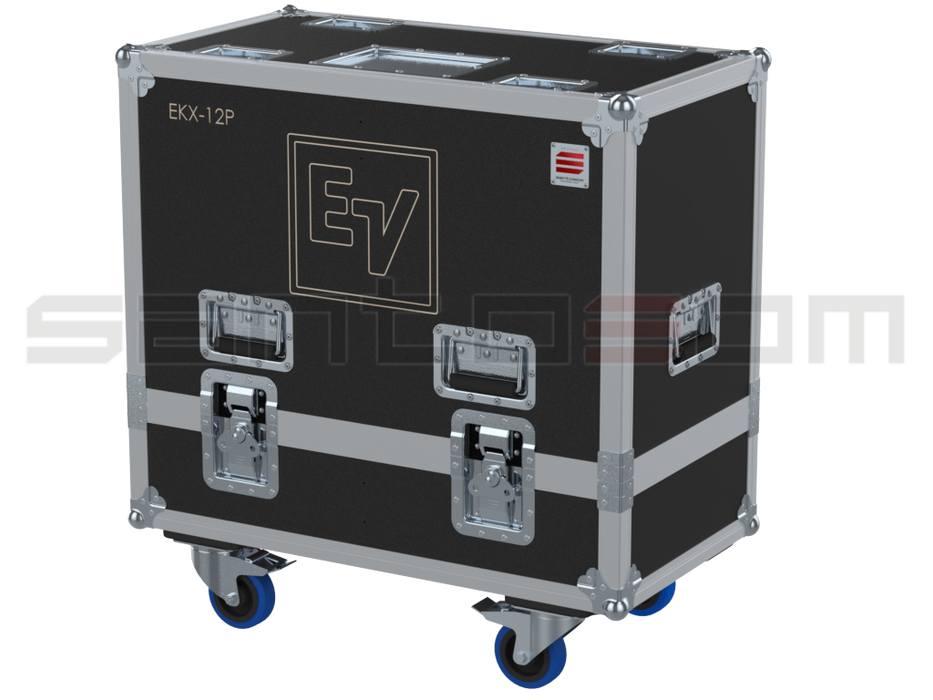 SANTOSOM Cabinet Flight case PRO, 2x Electro-Voice EKX-12P