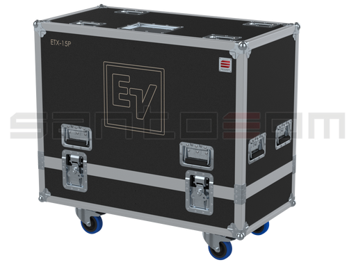 Santosom Cabinet Flight Case Pro, 2x Electro-Voice ETX-15P
