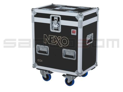 Santosom Cabinet Flight case PRO, 4x Nexo ID24 + access.