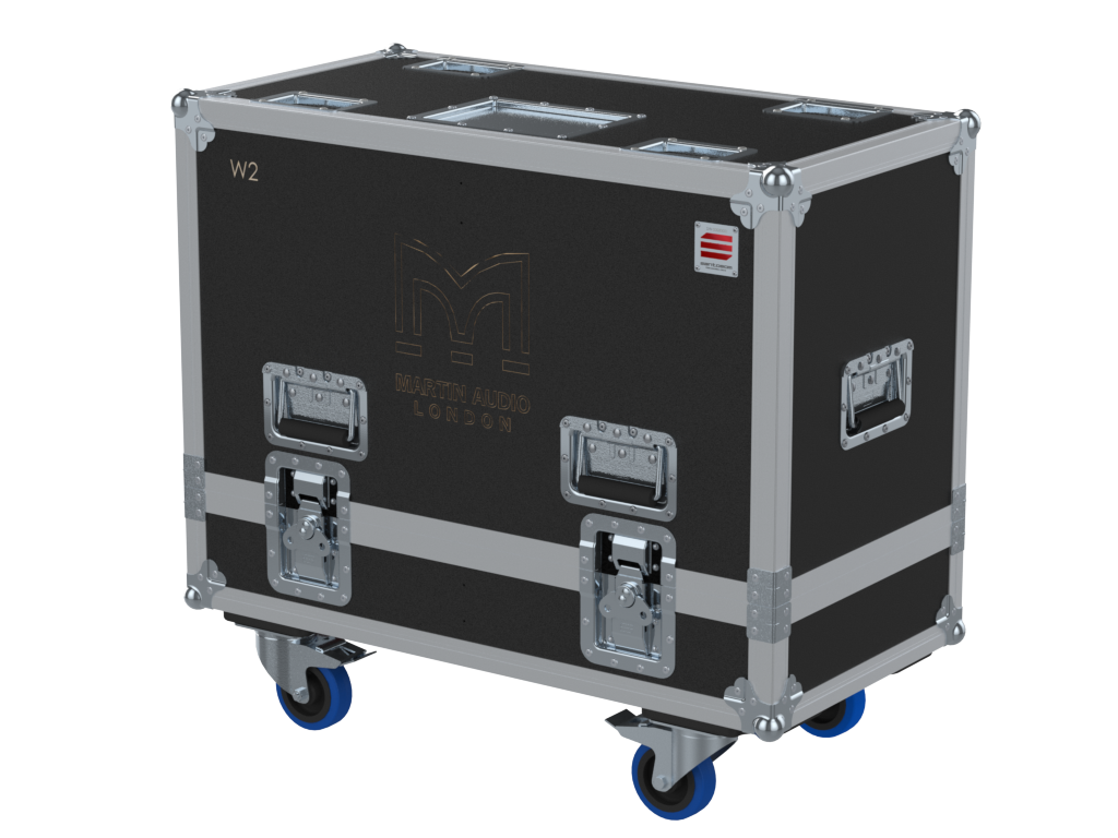 Santosom Cabinet Flight Case PRO, 2x Martin Audio W2
