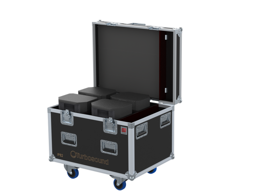 Santosom Cabinet Flight Case PRO, 4x Turbosound IP82 + Access.