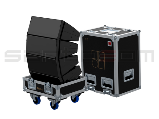Santosom Cabinet Flight Case PRO, 4x D&B T10