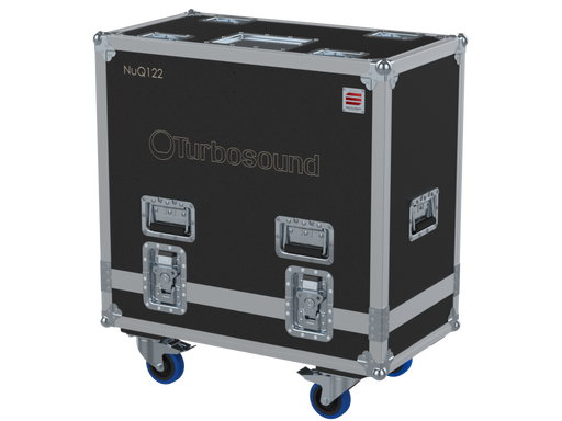 Santosom Cabinet Flight Case PRO, 2x Turbosound NuQ122