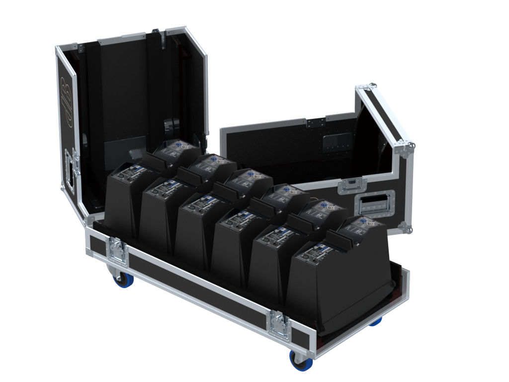 Santosom Cabinet Flight case PRO, 6x DB Technologies DVA Mini