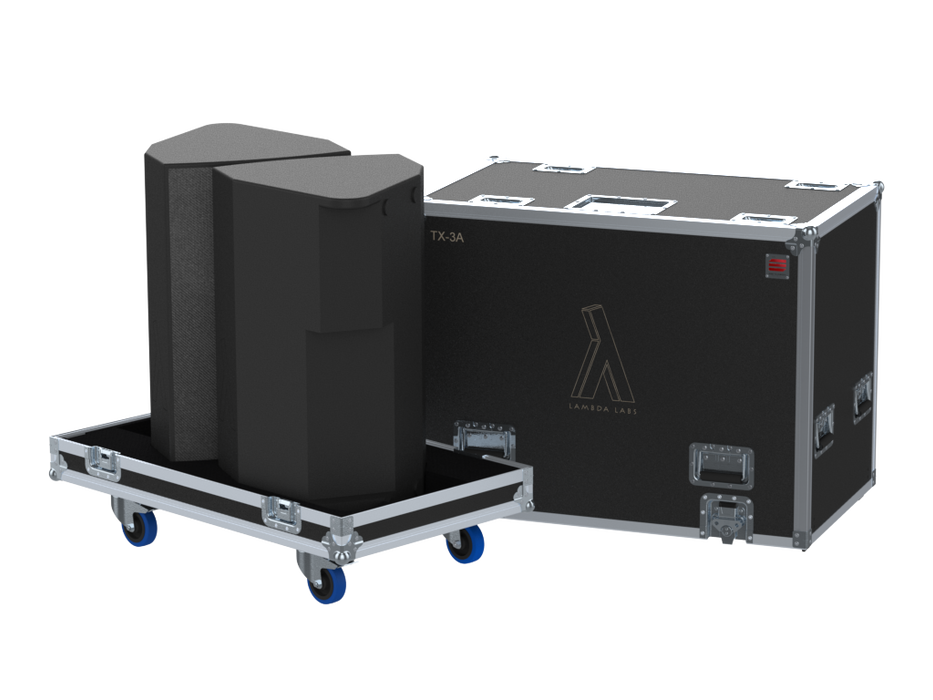 Santosom Cabinet Flight Case PRO, 2x Lambda Labs TX-3A