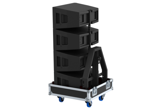 Santosom Cabinet Flight case PRO, 4x Line Array RCF HDL 10A