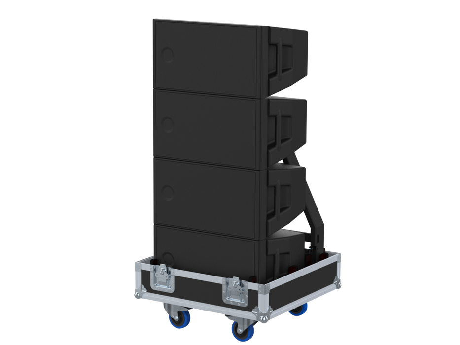 Santosom Cabinet Flight case PRO, 4x Line Array RCF HDL 10A