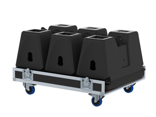 Santosom Cabinet Flight case PRO-3, 3x Nexo GEO M12