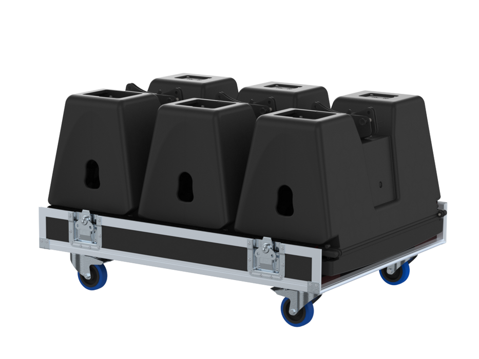 Santosom Cabinet Flight case PRO-3, 3x Nexo GEO M12