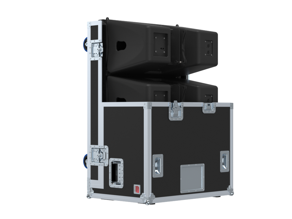 Santosom Cabinet Flight case PRO-3, 3x Nexo GEO M12