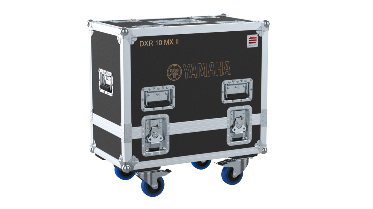 Santosom Cabinet Flight case PRO, 2x Yamaha DXR 10 MX II
