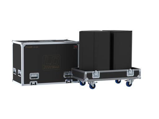 Santosom Cabinet Flight Case, 2x LD Systems Stinger 15 G3