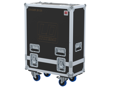 Santosom Cabinet Flight Case, 2x LD Systems Stinger 28 G3