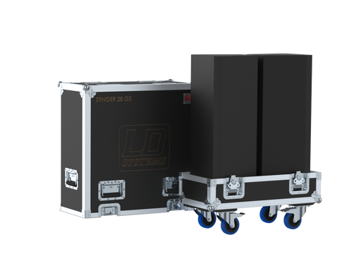 Santosom Cabinet Flight Case, 2x LD Systems Stinger 28 G3