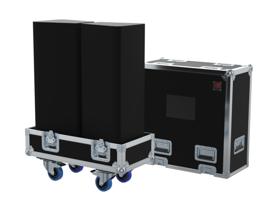 Santosom Cabinet Flight Case, 2x LD Systems Stinger 28 G3