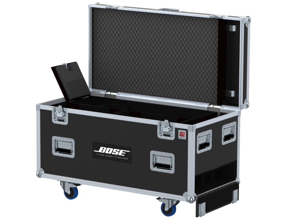 Santosom Cabinet Flight case PRO, 2x Bose L1 Model 1S System + B1 Bass Mode