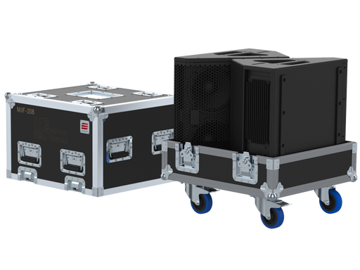 Santosom Cabinet Flight Case PRO, 2x Meyer Sound MJF-208