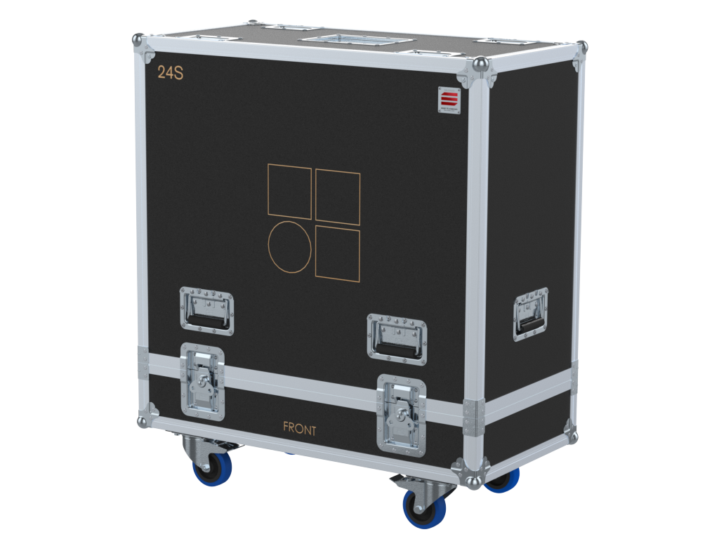 Santosom Cabinet Flight case PRO, 2x D&B 24S (Bracket ON)